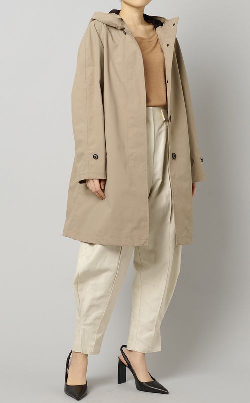 ロングフーディコート