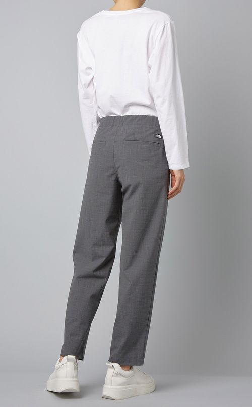 ウール混テーパードイージーパンツ