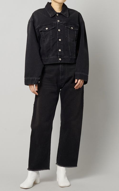 スリットスリーブデニムジャケット