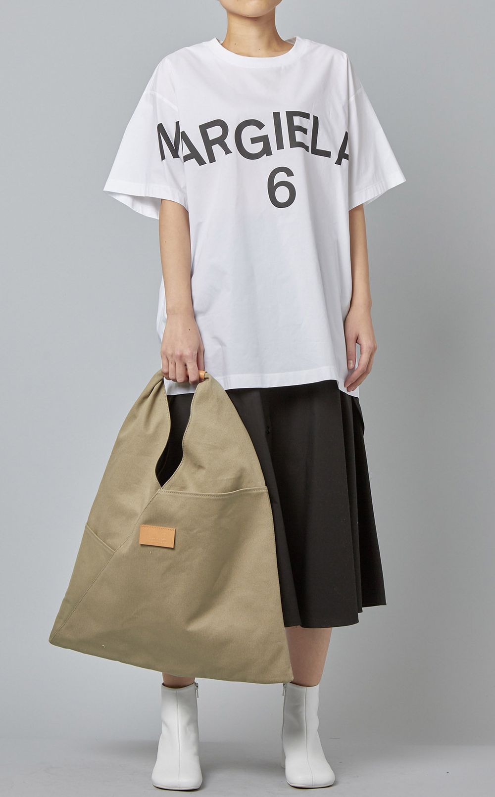 【MM6】Maison Margiela トライアングル キャンバス トート MM6 Maison Margiela|トライアングルキャンバスバッグ