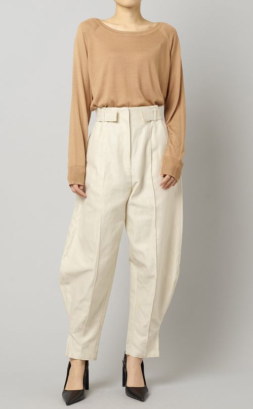 コットンリネンコクーンパンツ