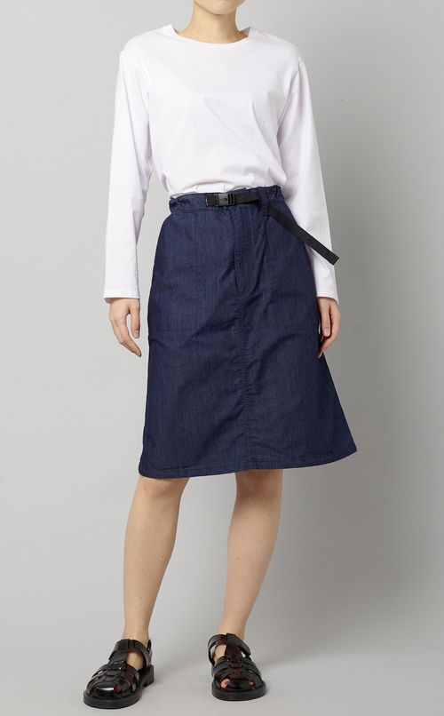 ナイロンデニムスカート