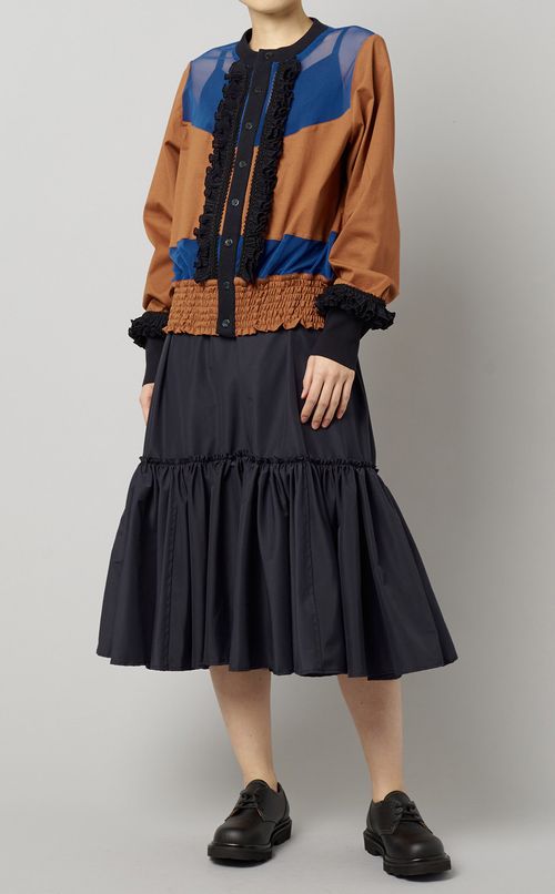 ギャザーフリルカーディガン