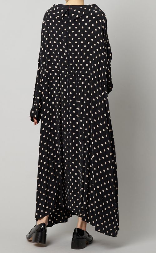 ドットシャツワンピース