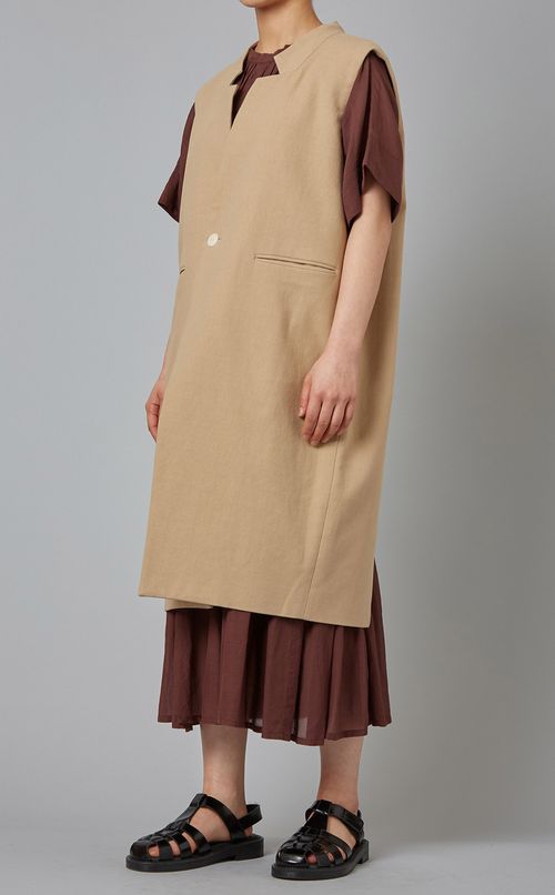 シフォンレイヤードワンピース