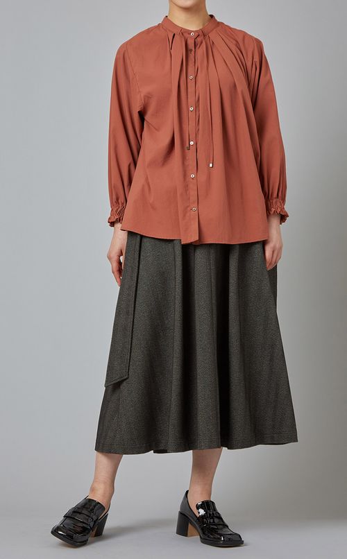 ラグランボリュームブラウス