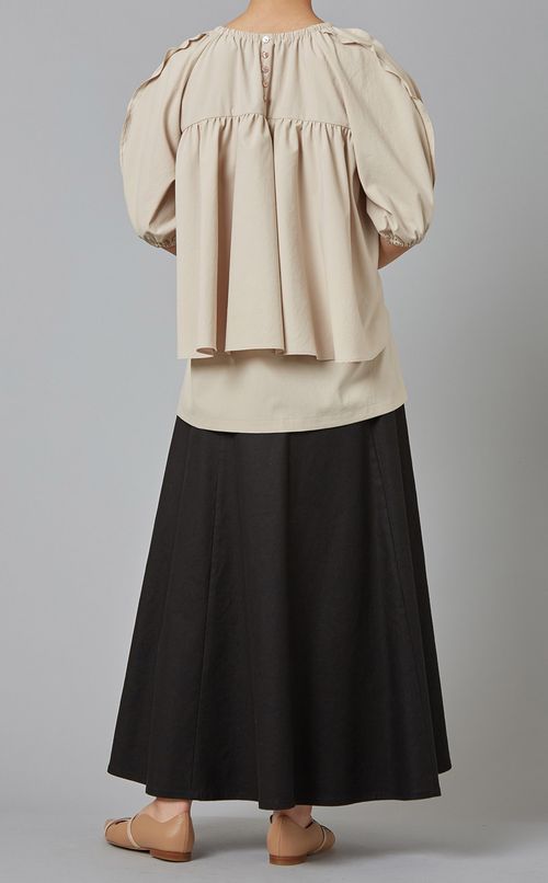 ギャザーティアードブラウス