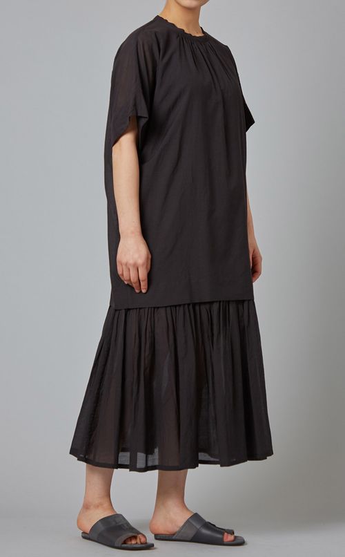 シフォンレイヤードワンピース