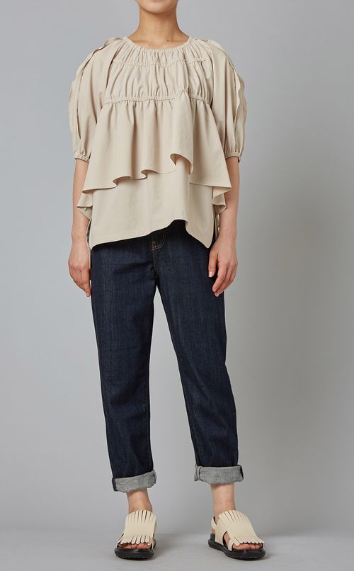 ギャザーティアードブラウス