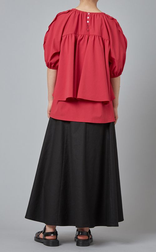 ギャザーティアードブラウス