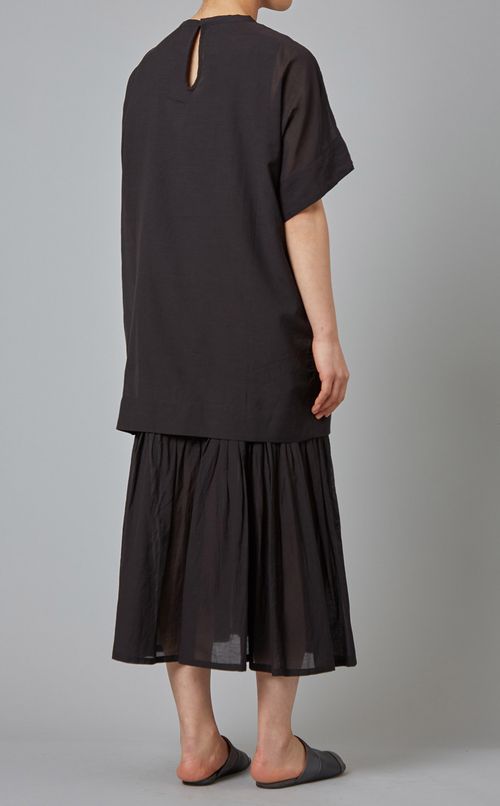 シフォンレイヤードワンピース