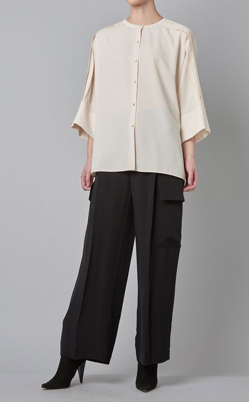 ジョーゼットドルマンスリーブブラウス