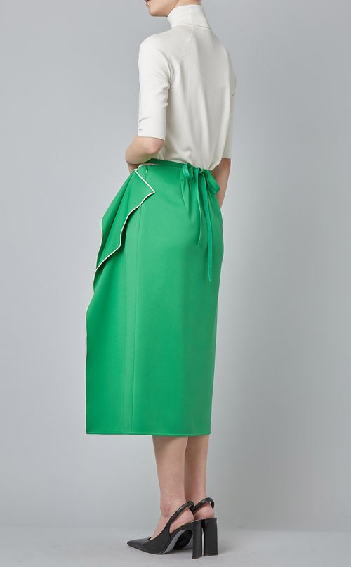 サイドフリルスリットスカート