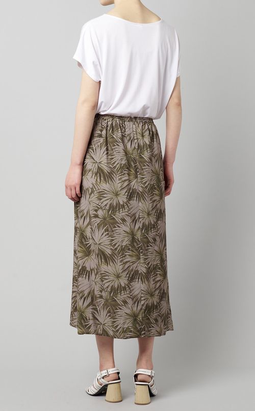 ボタニカルプリントスカート