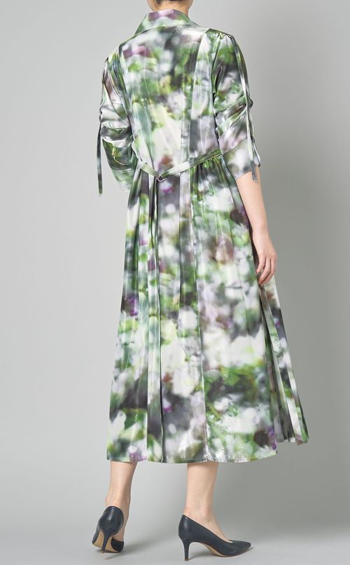 グラフィックプリントシャツドレス