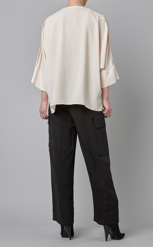 ジョーゼットドルマンスリーブブラウス