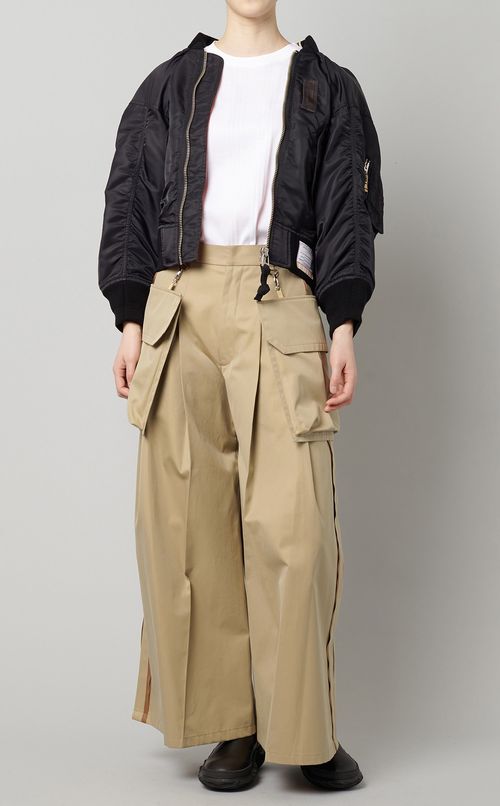 ビッグポケットワイドパンツ