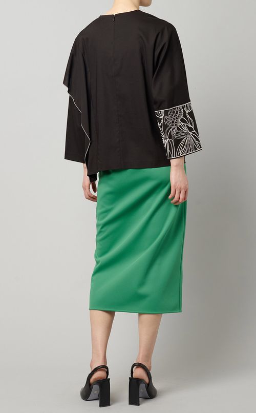 アシンメトリーデザインブラウス