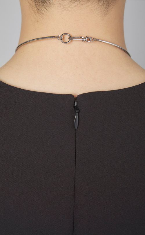 ガラスカボションパールチョーカー