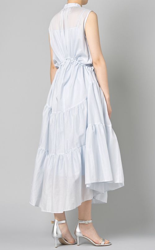 コッ卜ンティアードロングワンピース