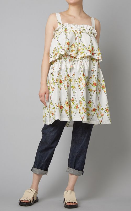 フラワープリントティアードキャミソール