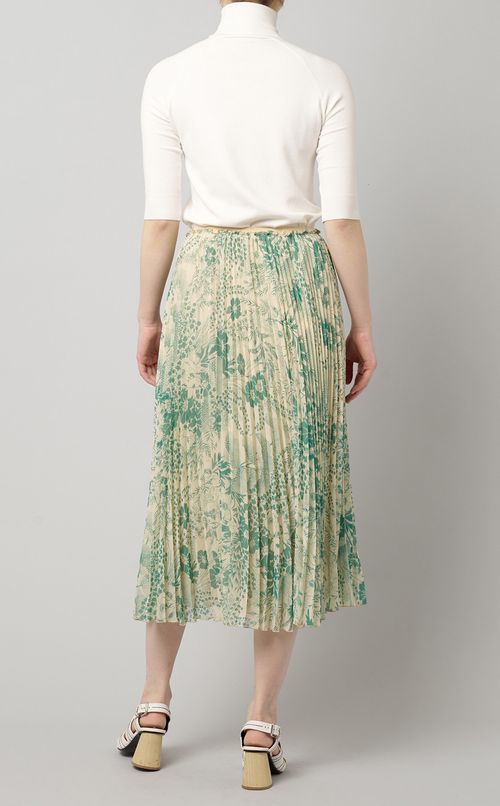 フラワープリントプリーツスカート