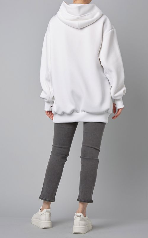 ギャザースリーブフーディプルオーバー