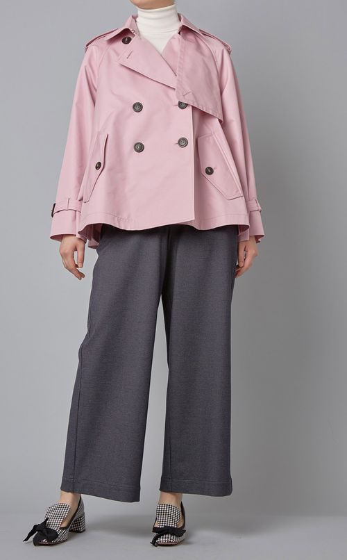 ボリュームショートトレンチコート