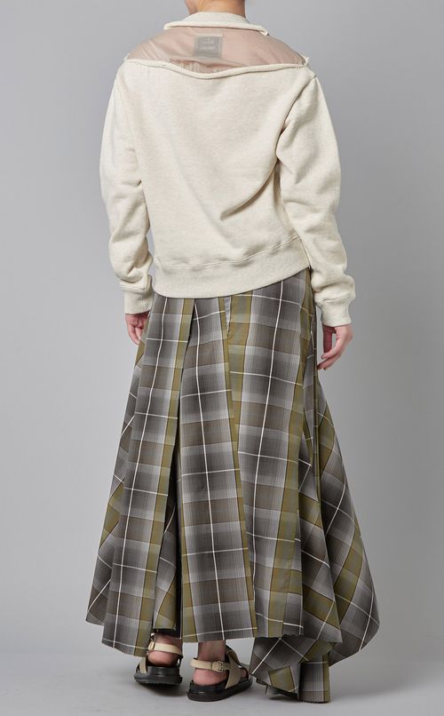 シアーショルダープルオーバー