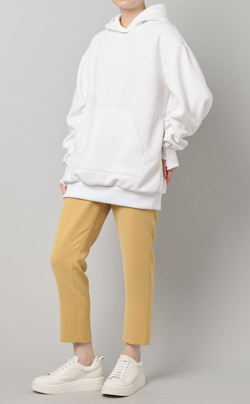 ベルト付タックテーパードパンツ