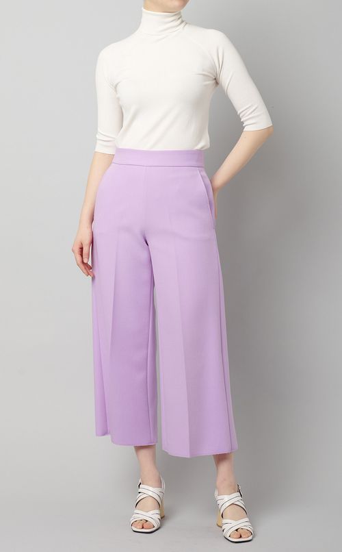 センタープレスワイドパンツ