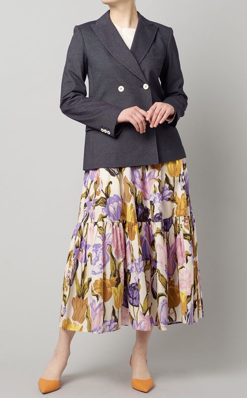 デニムライクジャージージャケット