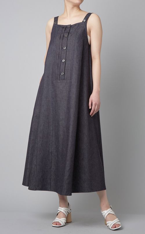 コットンロングジャンパースカート