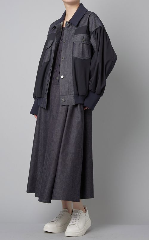 コットンロングジャンパースカート