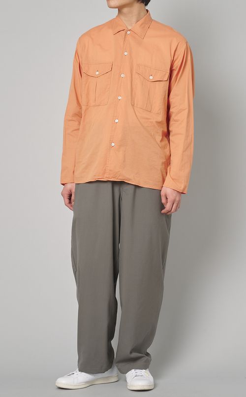 サマーウールコクーンワイドパンツ