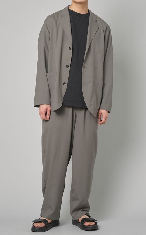 サマーウールコクーンワイドパンツ