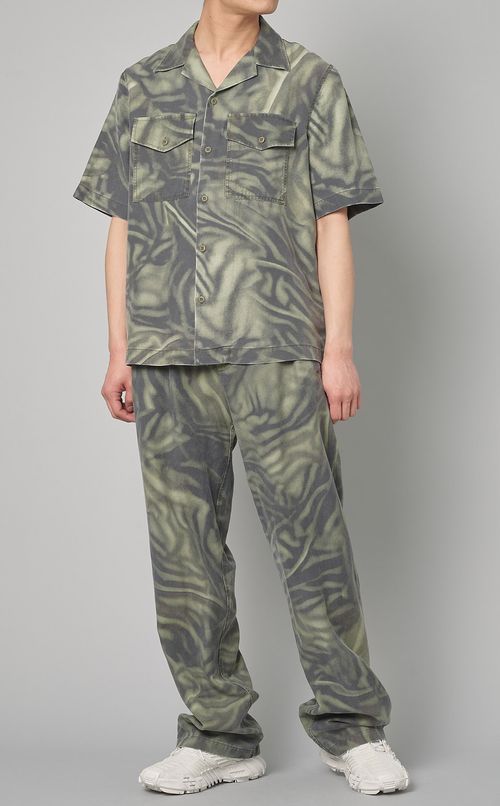 レオパードプリントオープンシャツ