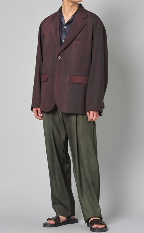 流し染ウールジャケット