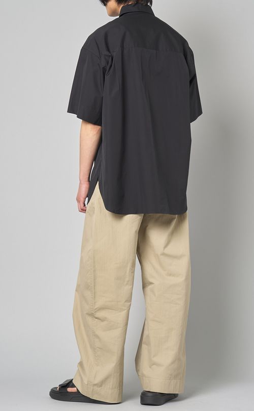 コットンポプリンショートスリーブシャツ