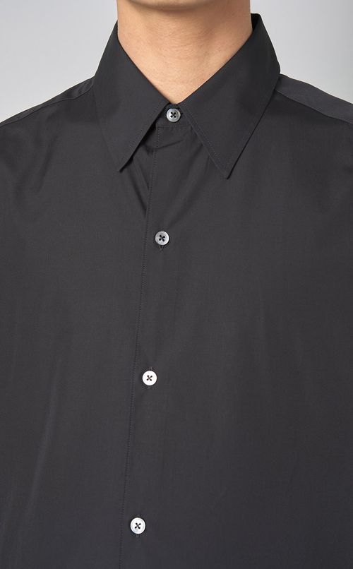 コットンポプリンショートスリーブシャツ