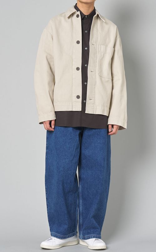 デニムボリュームパンツ