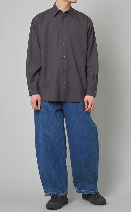 デニムボリュームパンツ