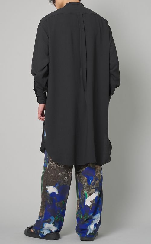 バンドカラーカフタンシャツ