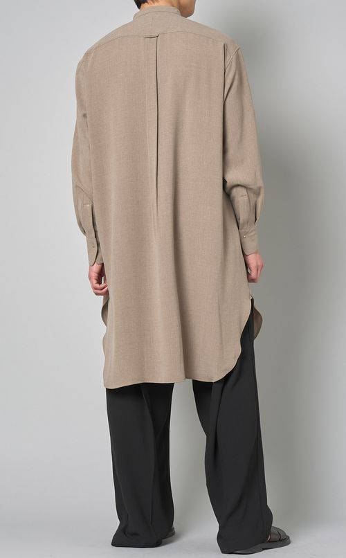 バンドカラーカフタンシャツ