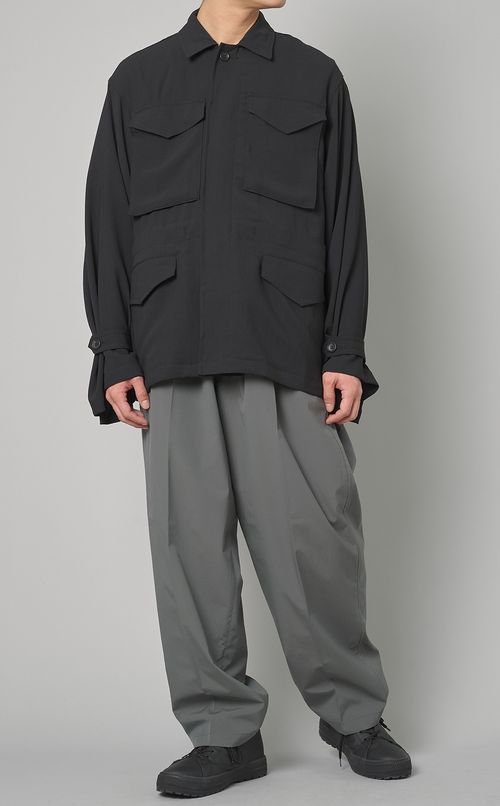 ワイドスリーブミリタリージャケット