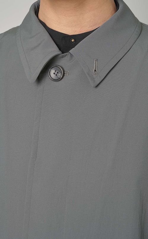 ワイドスリーブバルカラーコート