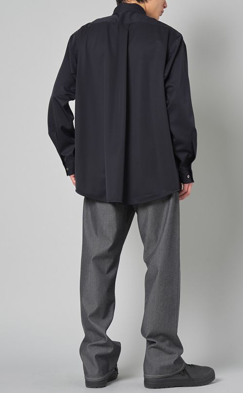 ウールギャバオーバーサイズシャツ