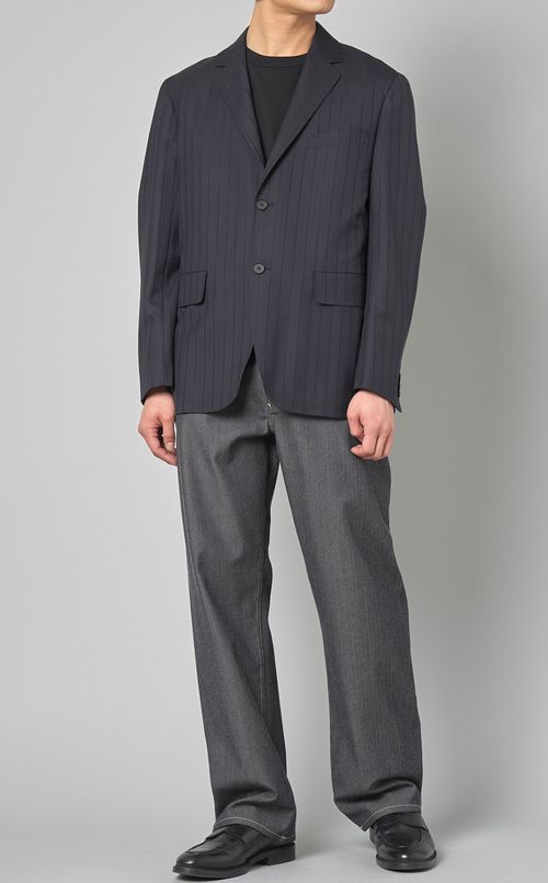 ウールデニム5ポケットトラウザー