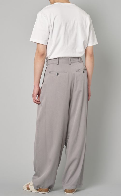 ハンドペイントワイドタックパンツ