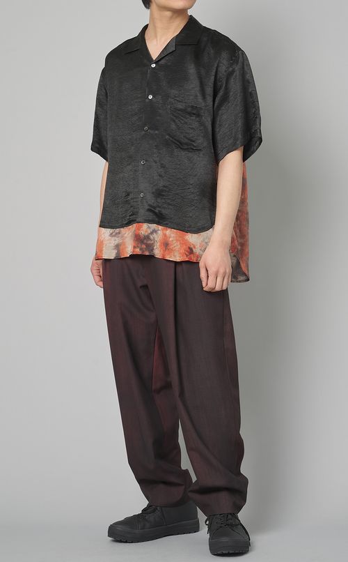 流し染ウールパンツ